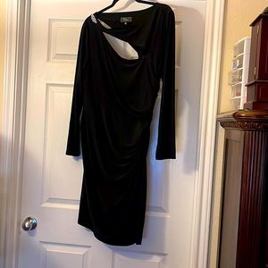 Sexy black evening dress